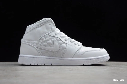WHITE AIR MID DB6078-100 JORDAN 1 QUILTED 0731